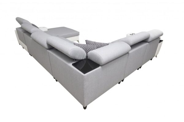 Overhead view of MODIVO VIII modular sofa highlighting spacious layout