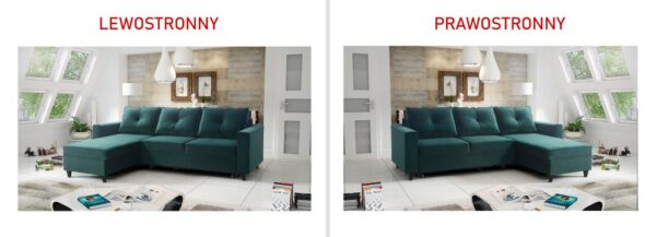 Overhead view of the ADONIS I Corner Sofa, highlighting its seating and back cushions.