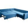 ADONIS III Corner Sofa with integrated under-seat storage open
