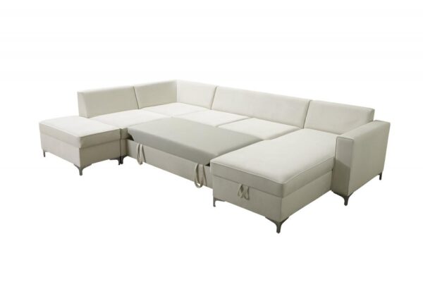 ADONIS IV Corner Sofa, detail of the sturdy wooden frame construction