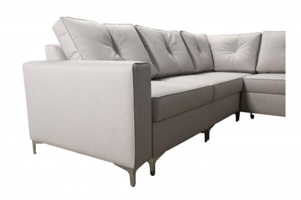 ADONIS V corner unit with optional feet selection