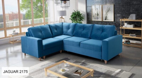 Corner detail of the ADONIS VI Sofa, showing craftsmanship.