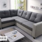 ADONIS VI Corner Sofa, left-sided configuration, in a modern living room setting.