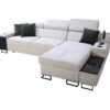 View of ALICANTE I MAXI corner sofa, showcasing its spacious seating and elegant design.