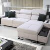 ALICANTE I MAXI corner sofa with adjustable headrests in a modern living room setting.