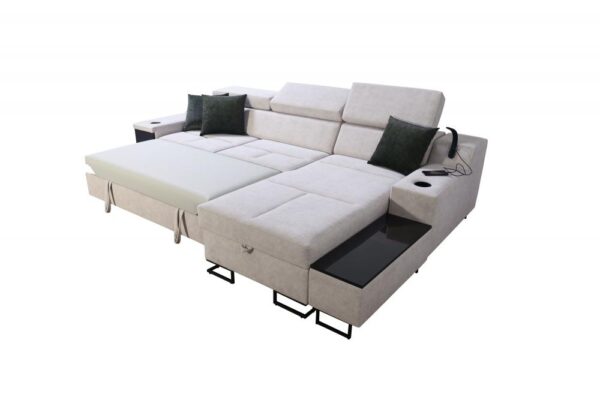 ALICANTE I MINI sofa bed, showing functional extension and sleeping area