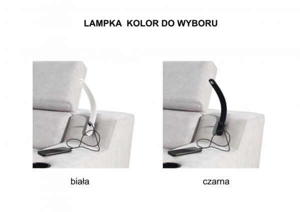 ALICANTE I MINI sofa, front view, highlighting adjustable elements