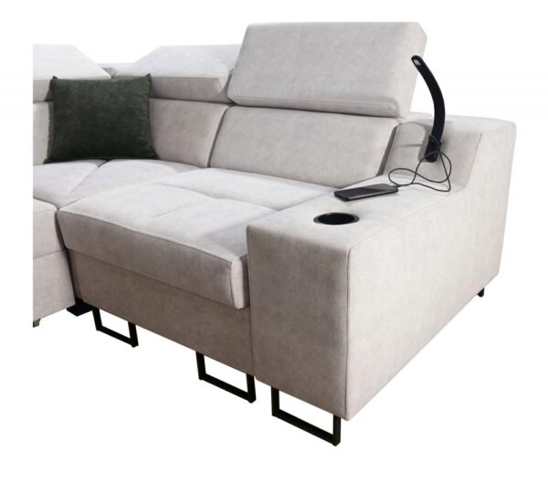 ALICANTE II corner sofa, elegant profile for contemporary interiors