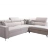 Detailed view of Baltico III corner sofa, showcasing adjustable headrests.