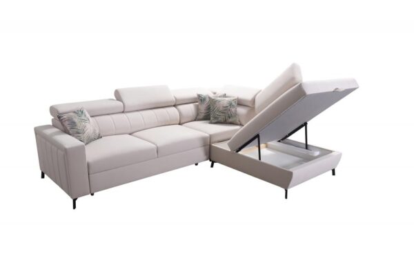 Baltico III Maxi sofa, full view of its sophisticated upholstery and sturdy legs.