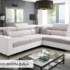 Modern Baltico III Maxi corner sofa with stylish chrome metal feet.