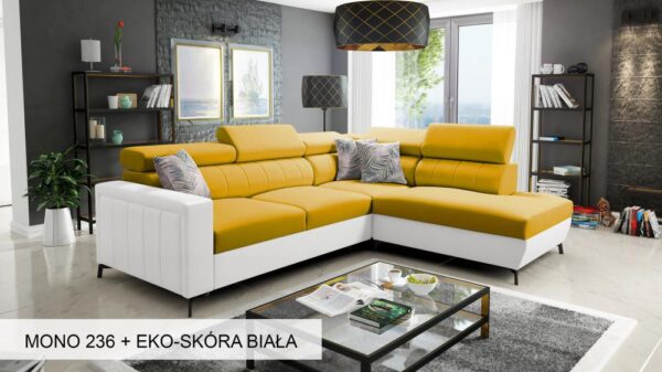 Baltico III Maxi corner sofa in a light colored fabric, suitable for modern interiors.