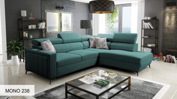 Baltico III Maxi sofa from an elevated view, emphasizing its generous proportions.