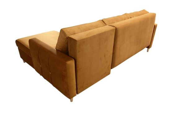 Perspective view of the CLOUD corner sofa in a living room setting