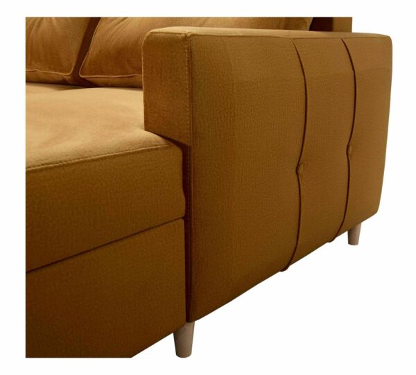 Side profile of CLOUD corner sofa, revealing armrest detail