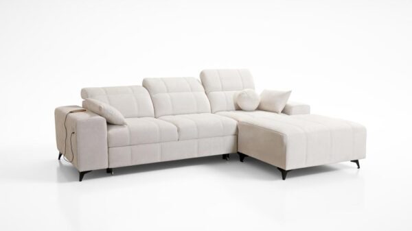 DAFNE I Corner Sofa, spacious layout, adjustable headrests, contemporary home decor