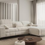 DAFNE I Corner Sofa, stylish living room furniture, fabric upholstery, modern design