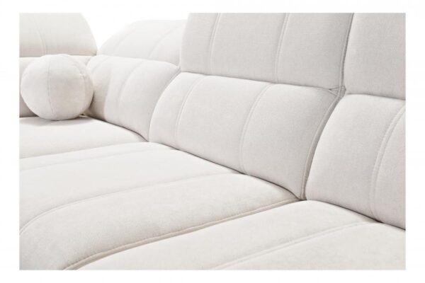 Lifestyle image of DAFNE II corner sofa in a bright, modern living room.