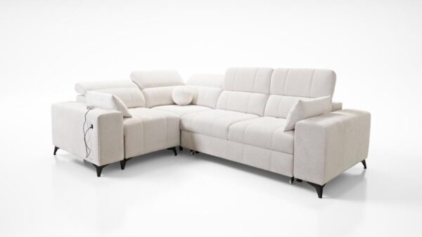 DAFNE II corner sofa showcasing spacious seating and modern aesthetic.