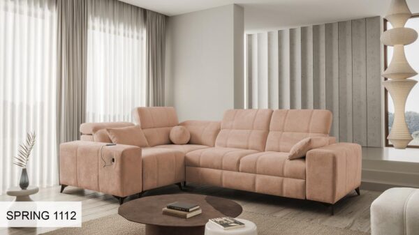 Display of different fabric grades and patterns for DAFNE II upholstery.