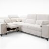 DAFNE II MIX corner sofa with electric reclining footrest extended