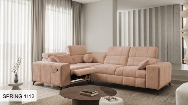 DAFNE II MIX sofa with pillows and accessories, inviting look