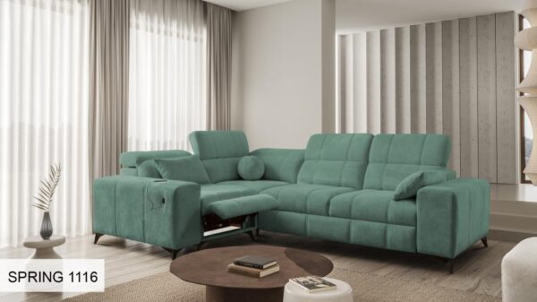 DAFNE II MIX sofa's modern design, sleek lines and curves