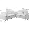 DAFNE III corner sofa in a contemporary home setting