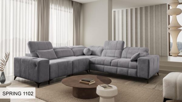 Close-up of durable, pet-friendly fabric for DAFNE III sofa