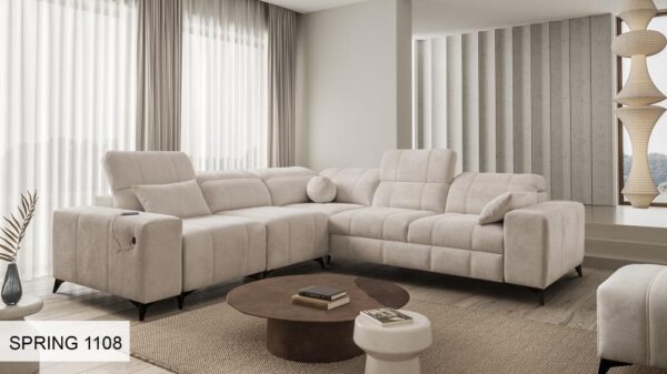 Soft velvet fabric option for the DAFNE III sofa