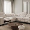 Rear view of DAFNE III corner sofa, showcasing its clean lines and quality finish