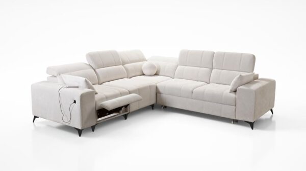 Contemporary DAFNE III sofa showcasing adjustable headrests and sleek design