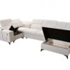DAFNE IV Corner Sofa interior revealing spacious storage compartments