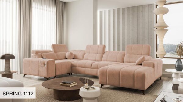 DAFNE IV Corner Sofa with a glimpse of its comfortable seating depth