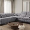 DAFNE IX Corner Sofa: illustration of the available front metal feet options