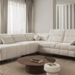 DAFNE IX Corner Sofa UK with adjustable headrests, overall view