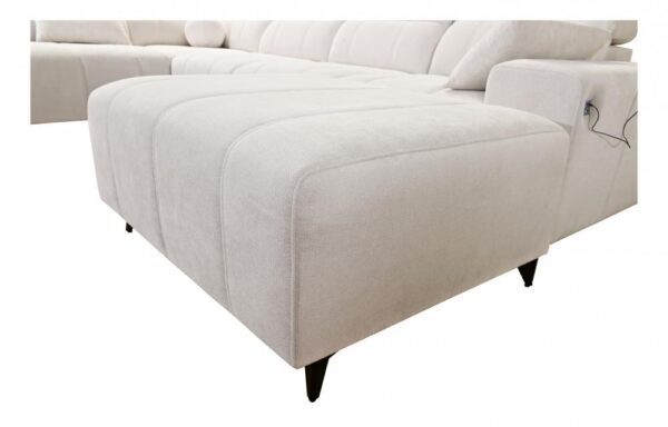 DAFNE VI sofa with sleeping function pulled out, wide bed area