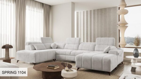DAFNE VI sofa featuring adjustable headrests in different positions