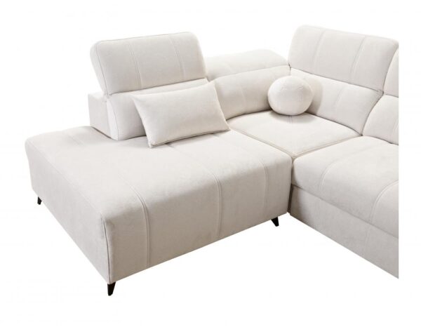 DAFNE VII sofa with storage opened, revealing ample space for bedding.