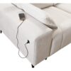 DAFNE VIII corner sofa, frontal view, contemporary furniture style.