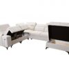 DAFNE VIII sofa with chaise longue, comfortable seating, adjustable headrests.