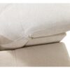 Detail of DAFNE X sofa armrest and plush cushion for comfort.
