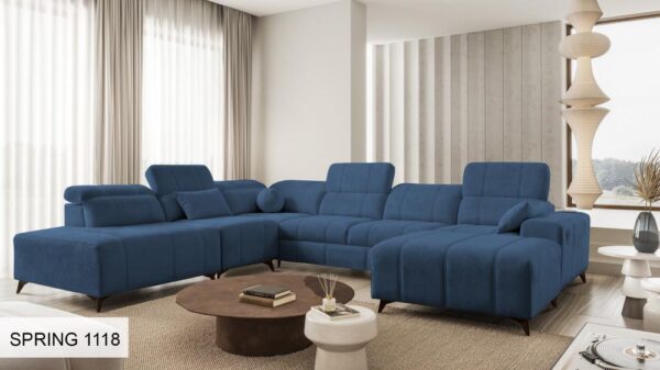 DAFNE X sofa with its soft cushions, inviting relaxation and comfort.