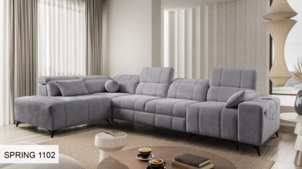 Different wooden leg color choices for the DAFNE XI corner sofa
