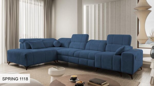 Diagram comparing T-30 and HR-35 foam options for DAFNE XI sofa