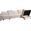 Detailed view of DAFNE XII corner sofa's comfort features
