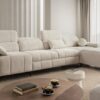 DAFNE XII Corner Sofa with adjustable headrests and chaise