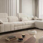 DAFNE XII Corner Sofa with adjustable headrests and chaise