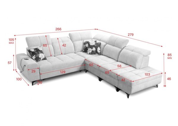 Texture and quality of fabric on GOLDEN IX modern living room sofa