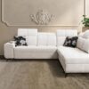 Elegant golden metal feet option for the GOLDEN IX corner sofa